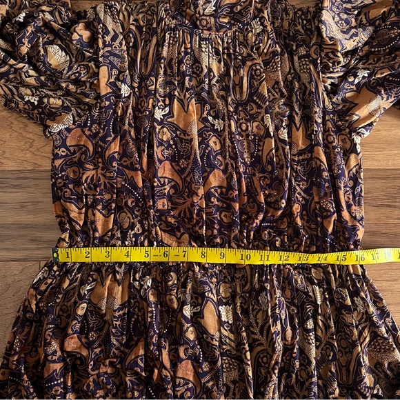 Ulla Johnson Mini Dress Small Wilhemina Celestial Orange Purple Floral Feminine - Picture 13 of 16